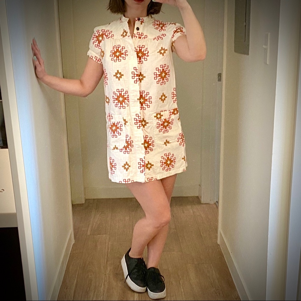 Mod A.P.C. Shift Dress Southwestern Print